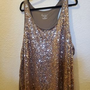 Sequined tank